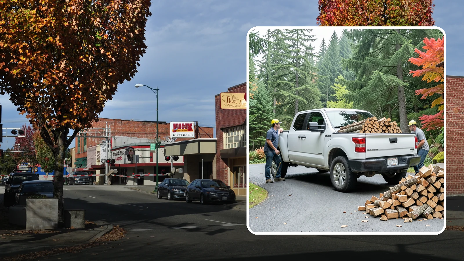 Fall Firewood Delivery in Puyallup, Pierce County, WA - As the Northwest cools down, we deliver a full supply so you head into heating season already stocked and ready.