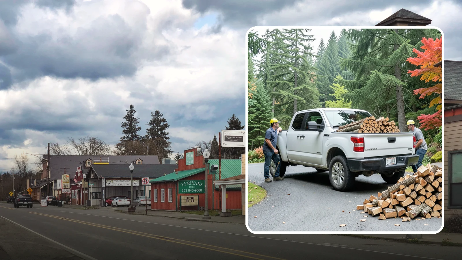 Fall Firewood Delivery in Roy, Pierce County, WA - As the Northwest cools down, we deliver a full supply so you head into heating season already stocked and ready.