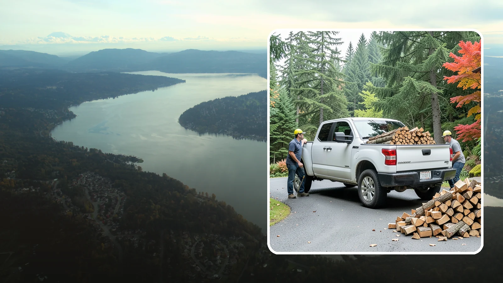 Fall Firewood Delivery in Sammamish, King County, WA - As the Northwest cools down, we deliver a full supply so you head into heating season already stocked and ready.