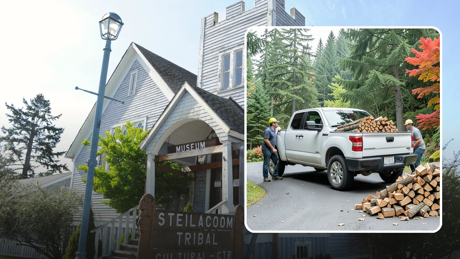 Fall Firewood Delivery in Steilacoom, Pierce County, WA - As the Northwest cools down, we deliver a full supply so you head into heating season already stocked and ready.