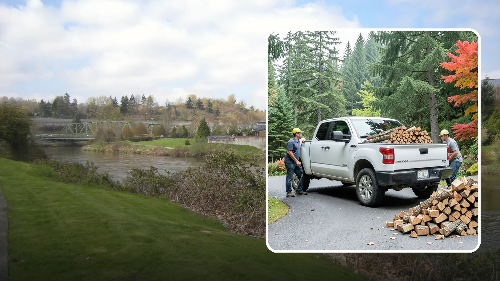Fall Firewood Delivery in Tukwila, King County, WA - As the Northwest cools down, we deliver a full supply so you head into heating season already stocked and ready.