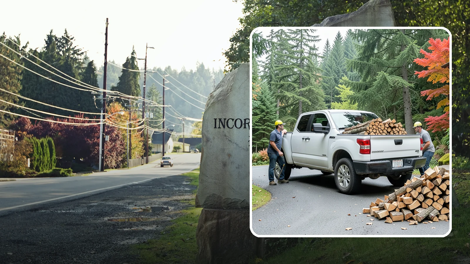Fall Firewood Delivery in Wilkeson, Pierce County, WA - As the Northwest cools down, we deliver a full supply so you head into heating season already stocked and ready.