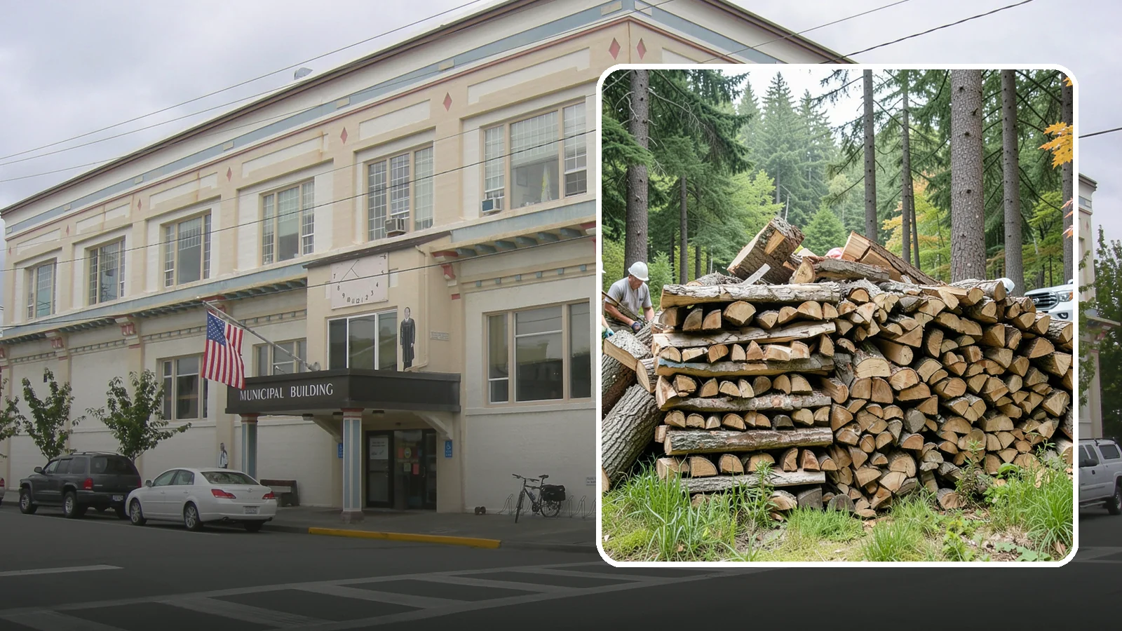 Fallen Tree Firewood in Anacortes, Skagit County, WA - We convert already-fallen trees on your property into split, seasoned-ready firewood.