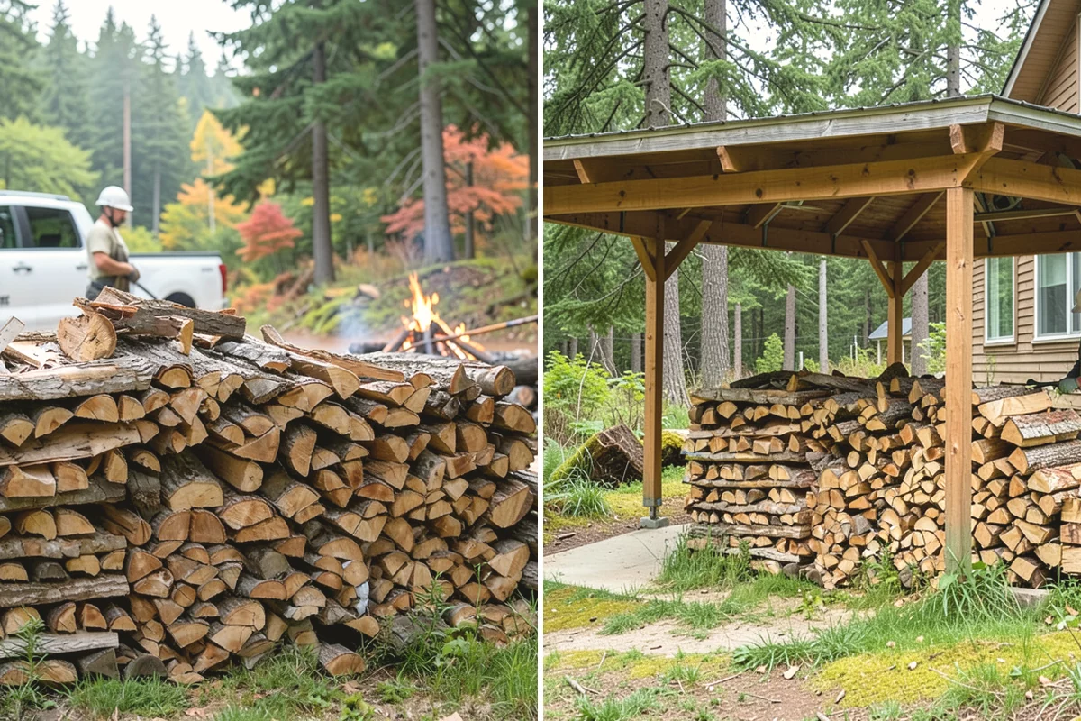 Fallen Tree Firewood in Anacortes, Skagit County, WA - We inspect the fallen tree and location