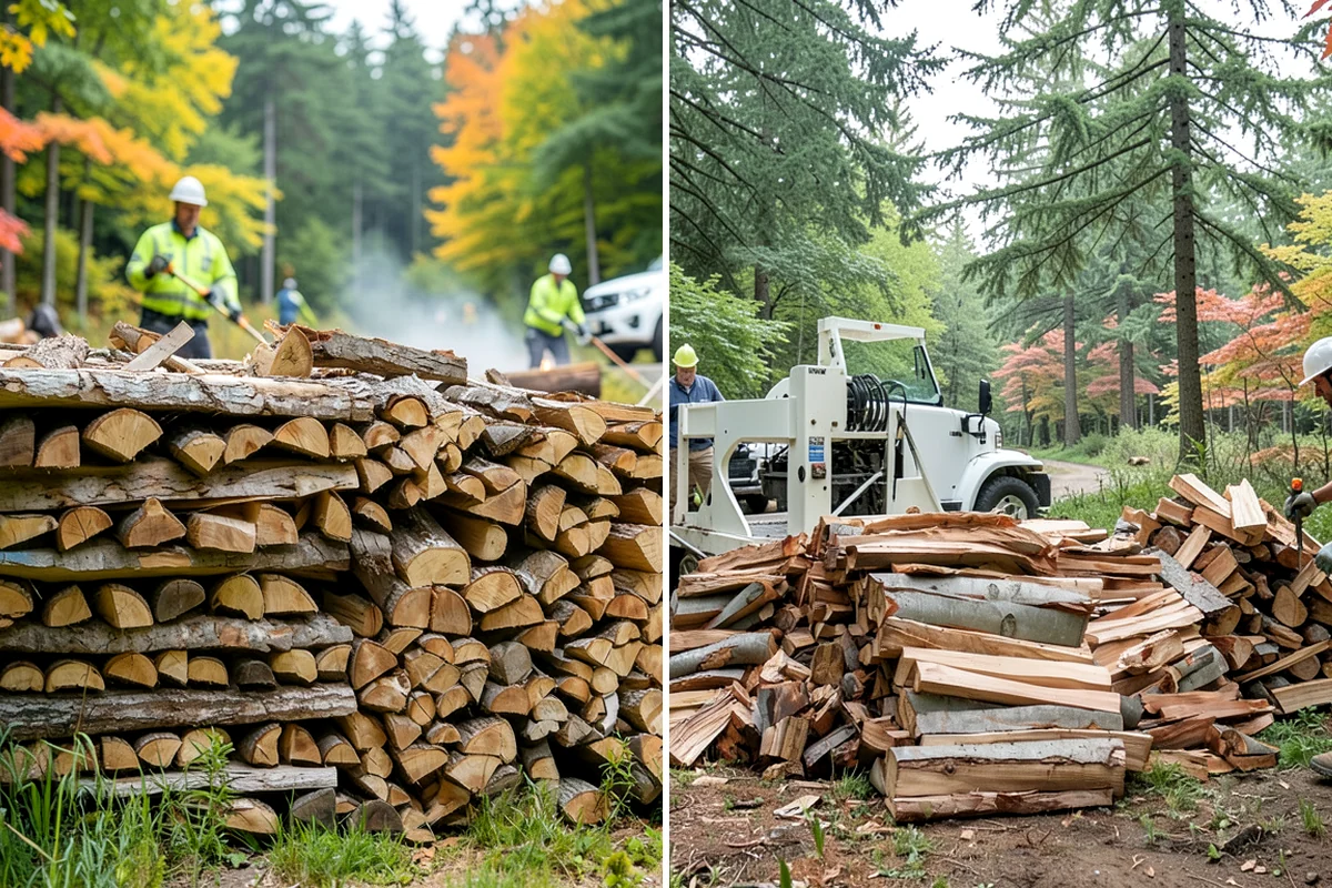 Fallen Tree Firewood in Arlington, Snohomish County, WA - We inspect the fallen tree and location