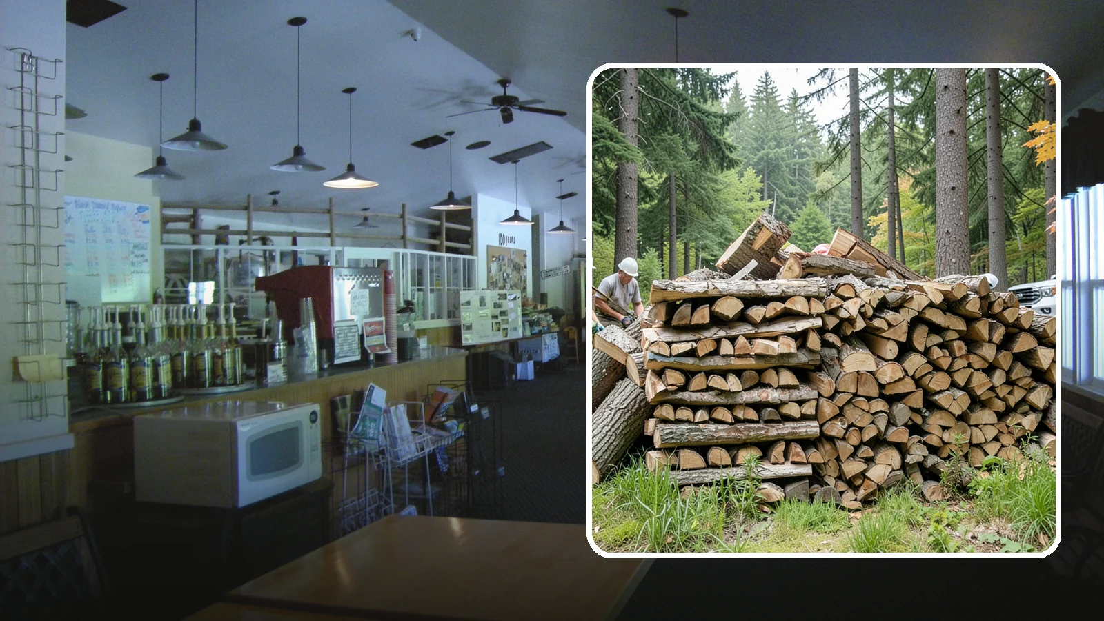 Fallen Tree Firewood in Black Diamond, King County, WA - We convert already-fallen trees on your property into split, seasoned-ready firewood.
