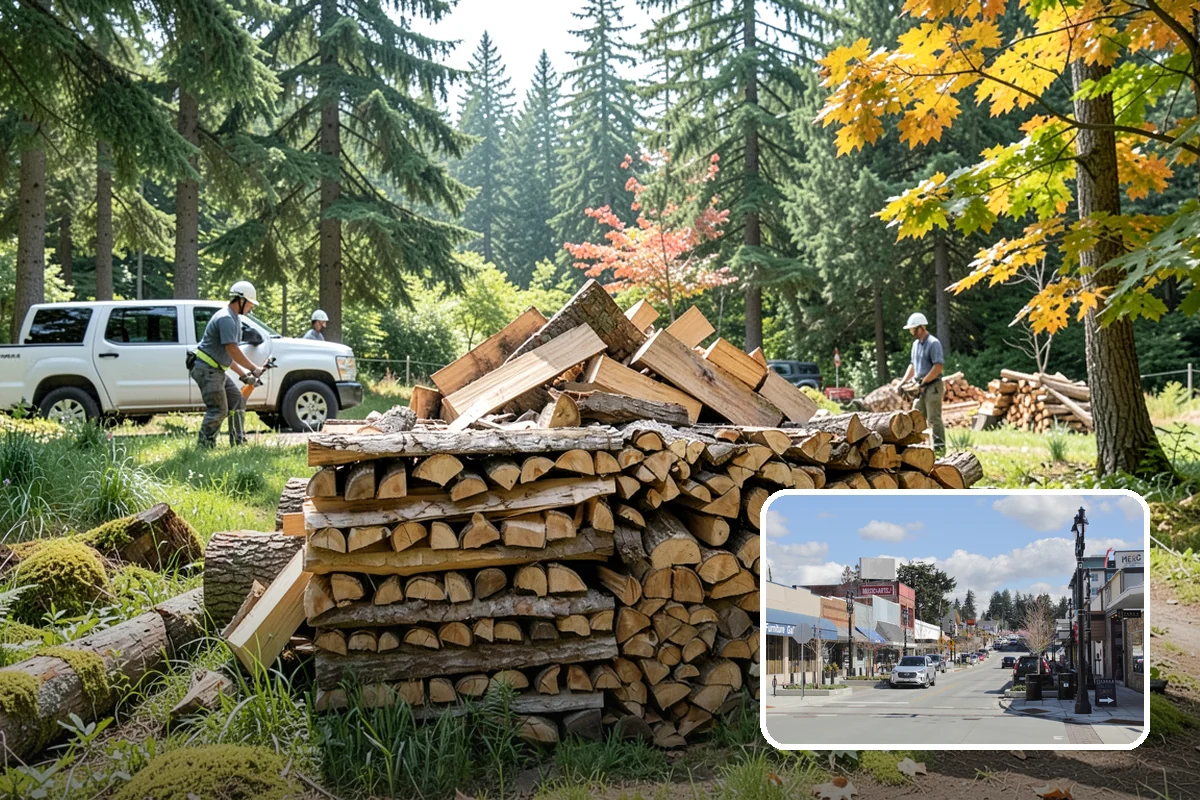 Fallen Tree Firewood in Bothell, King County, WA - Puts fallen trees to practical use