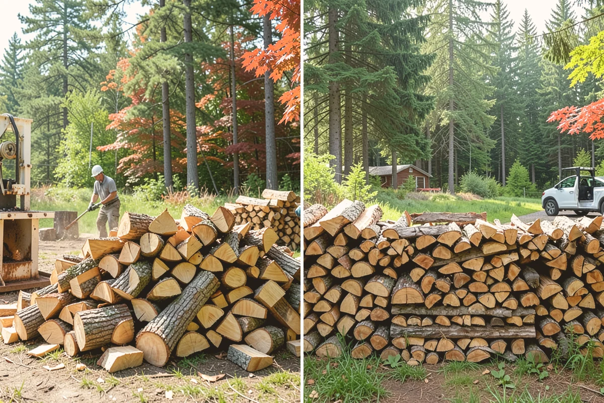 Fallen Tree Firewood in Brier, Snohomish County, WA - We inspect the fallen tree and location