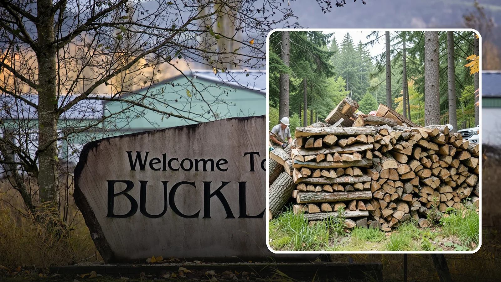 Fallen Tree Firewood in Buckley, Pierce County, WA - We convert already-fallen trees on your property into split, seasoned-ready firewood.