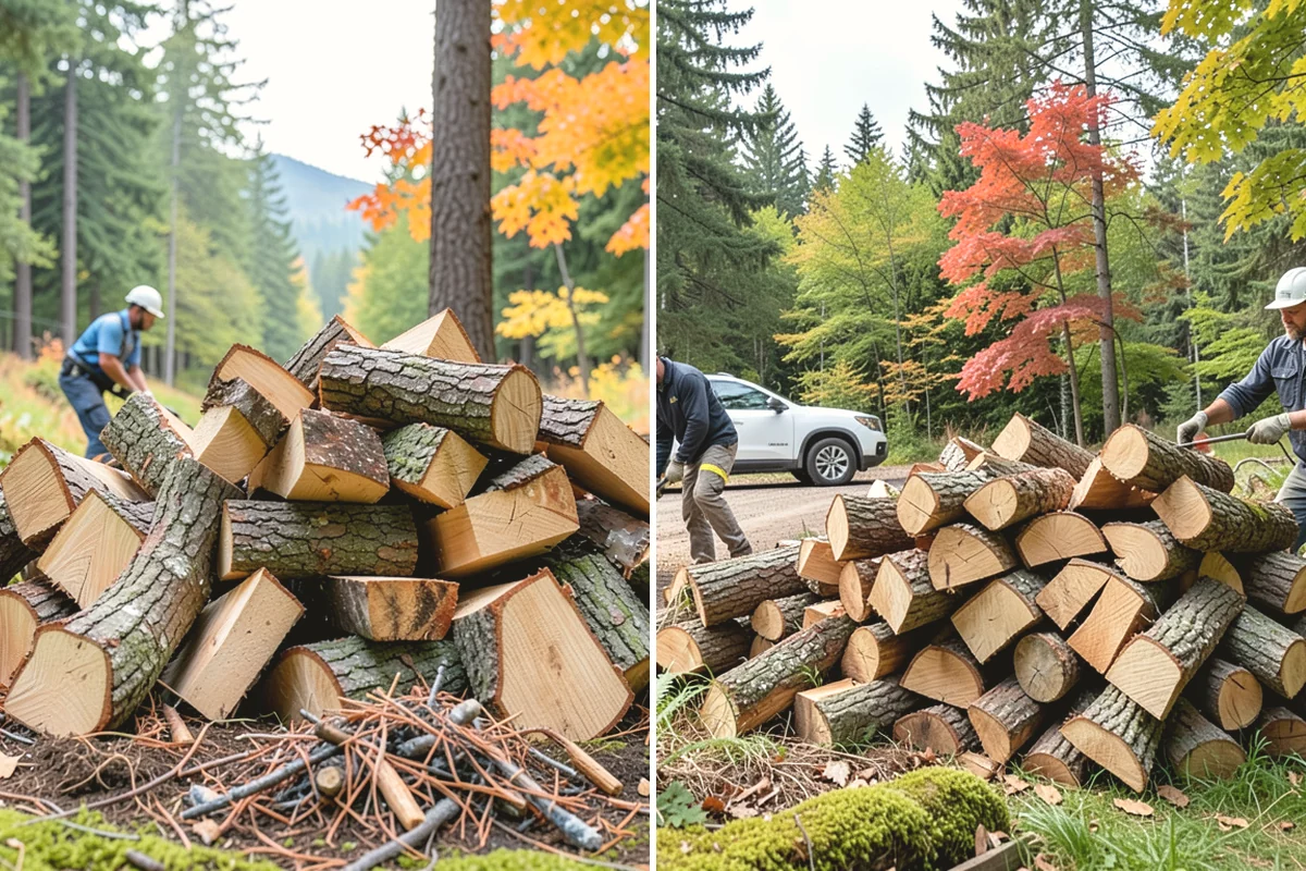 Fallen Tree Firewood in Burien, King County, WA - We inspect the fallen tree and location