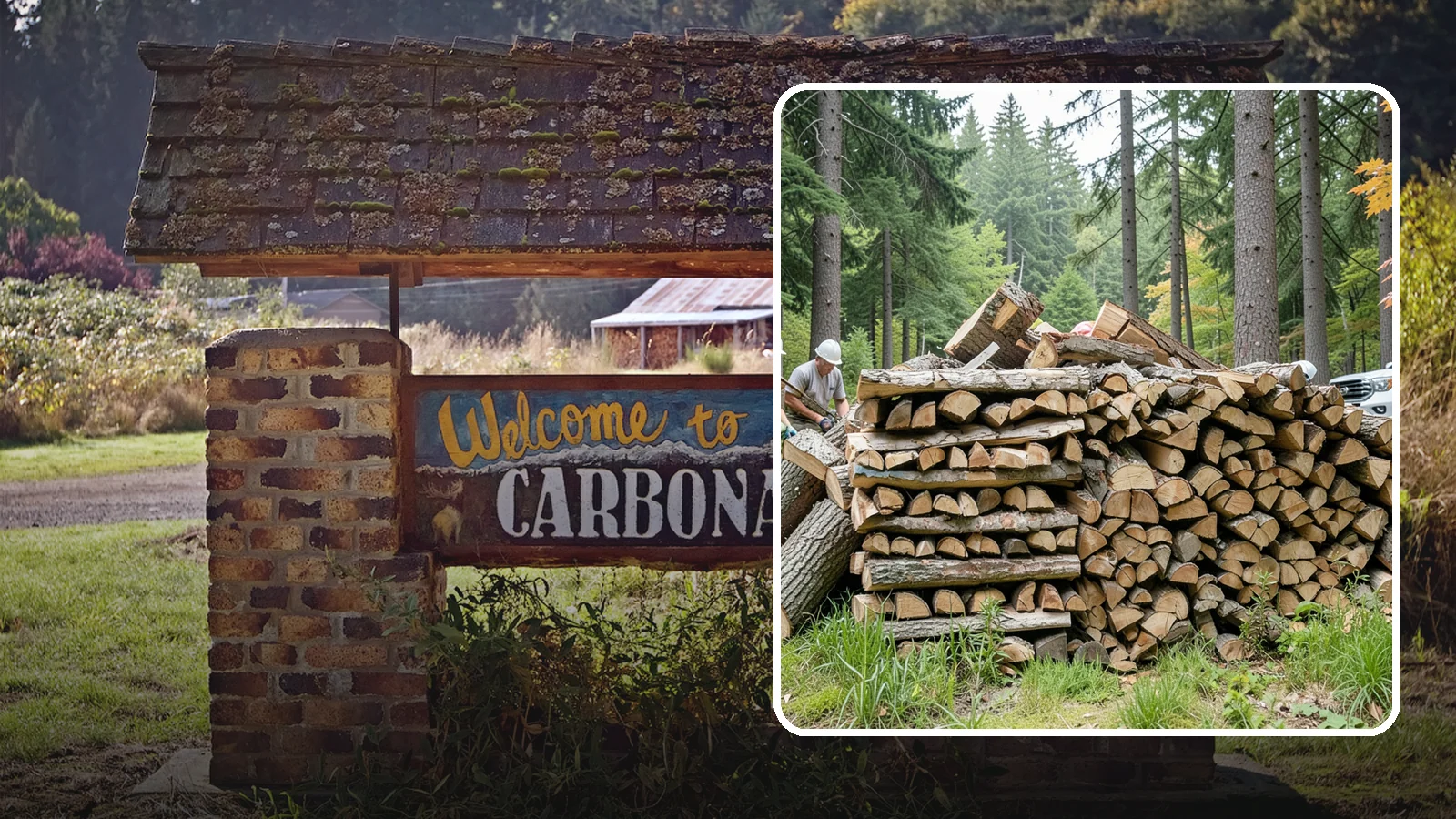 Fallen Tree Firewood in Carbonado, Pierce County, WA - We convert already-fallen trees on your property into split, seasoned-ready firewood.