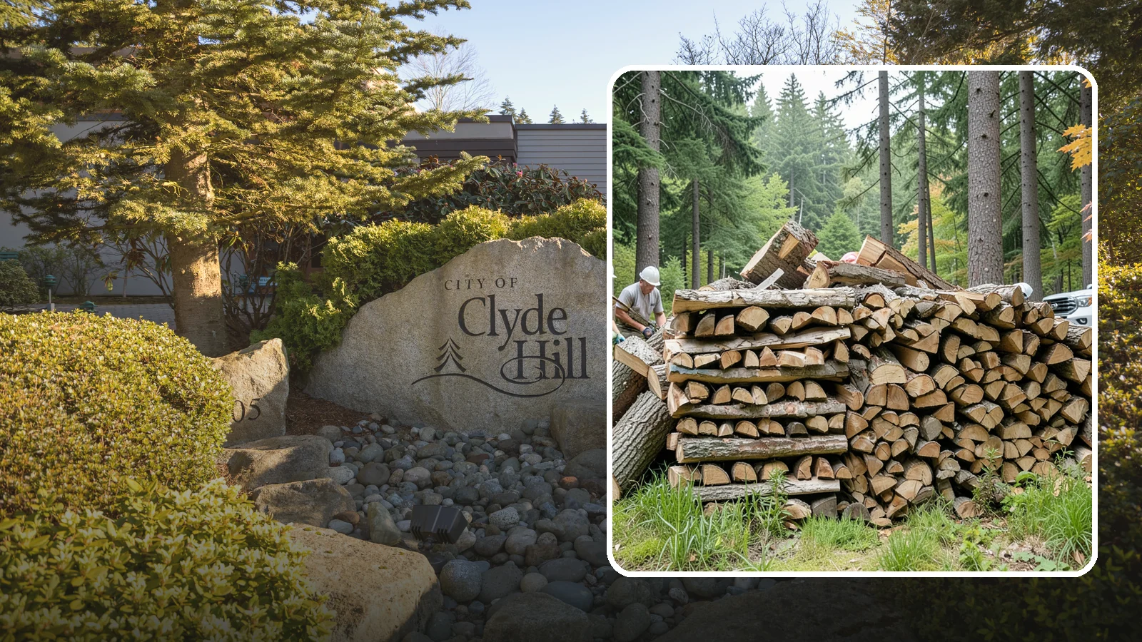 Fallen Tree Firewood in Clyde Hill, King County, WA - We convert already-fallen trees on your property into split, seasoned-ready firewood.