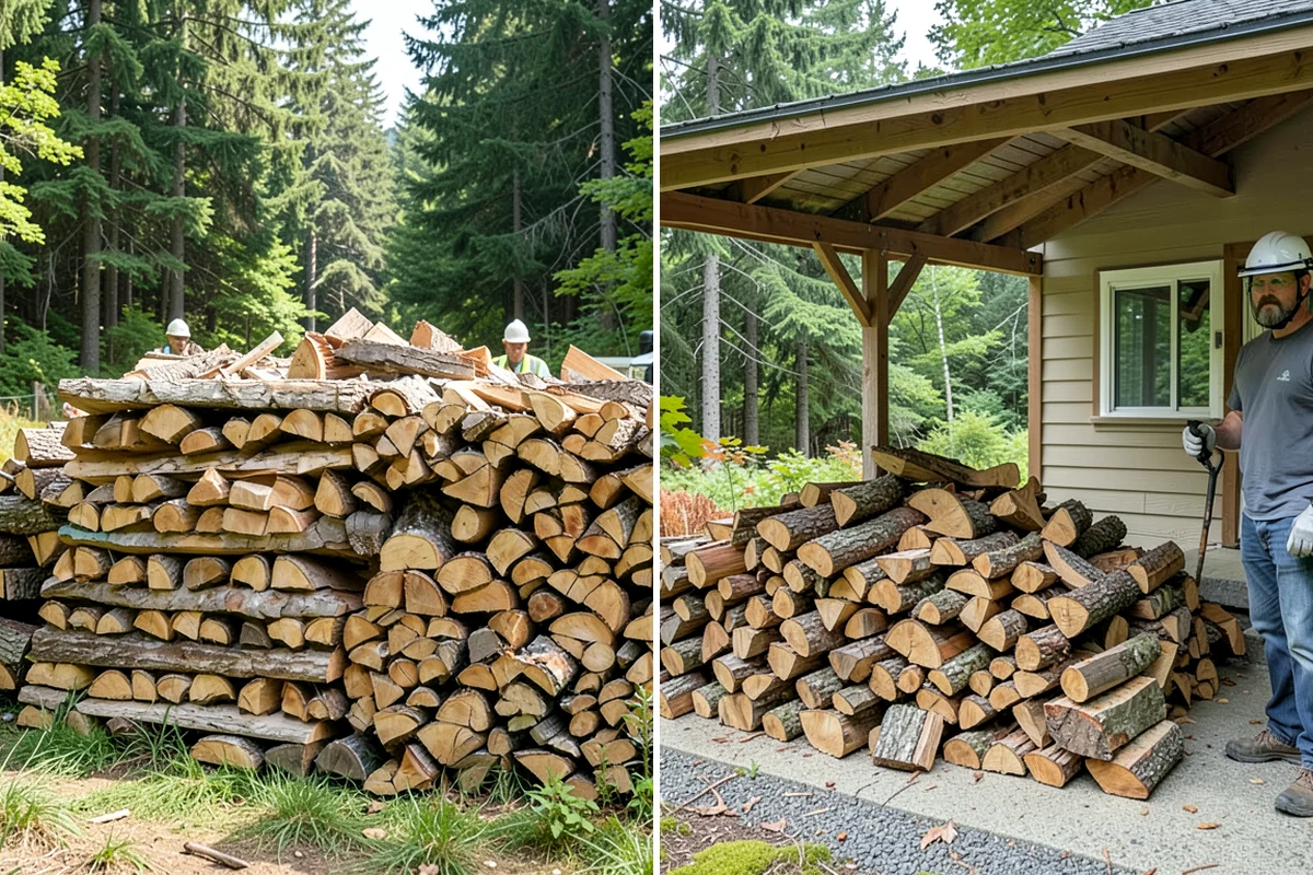 Fallen Tree Firewood in Clyde Hill, King County, WA - We inspect the fallen tree and location