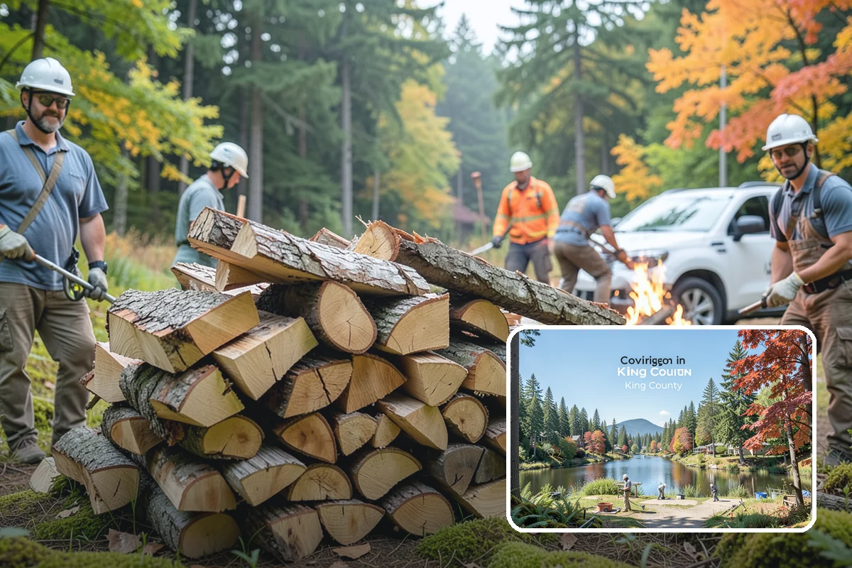 Fallen Tree Firewood in Covington, King County, WA - Puts fallen trees to practical use
