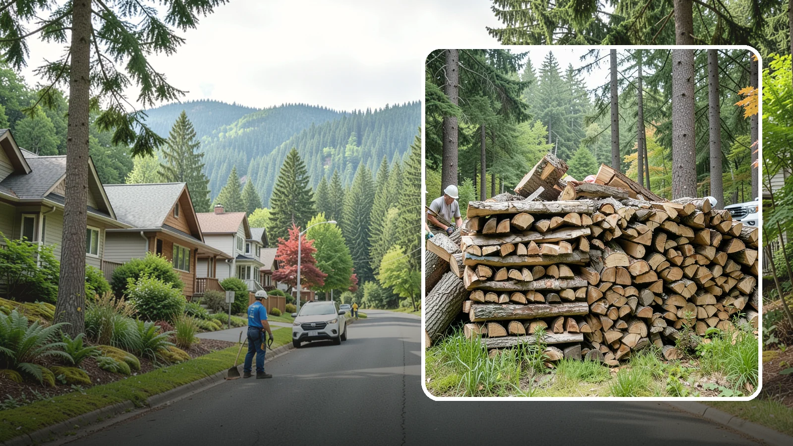 Fallen Tree Firewood in Darrington, WA - We convert already-fallen trees on your property into split, seasoned-ready firewood.