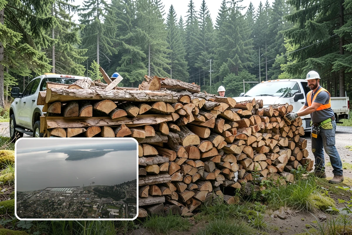 Fallen Tree Firewood in Des Moines, King County, WA - Puts fallen trees to practical use
