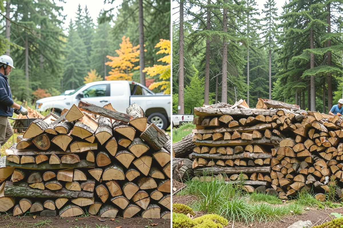Fallen Tree Firewood in Duvall, King County, WA - We inspect the fallen tree and location