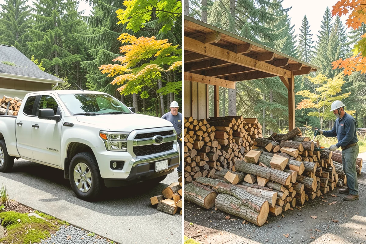 Fallen Tree Firewood in Edmonds, Snohomish County, WA - We inspect the fallen tree and location