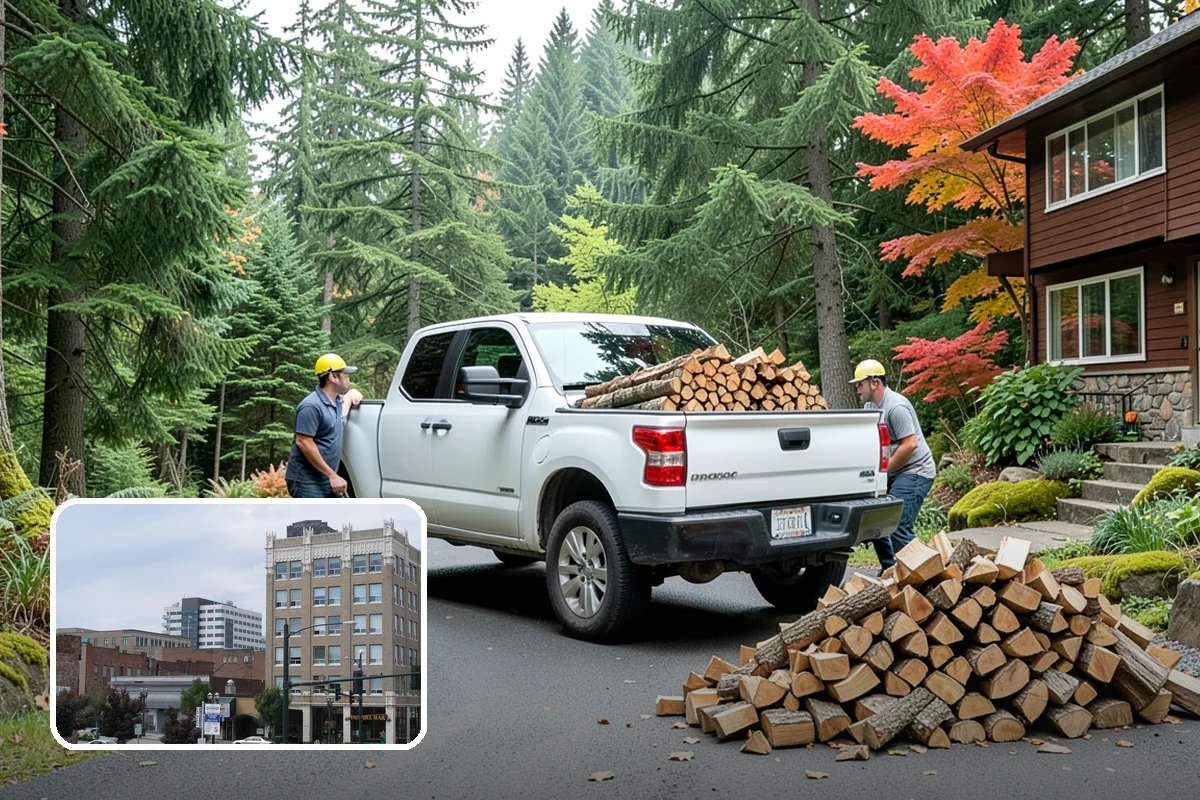 Fallen Tree Firewood in Everett, Snohomish County, WA - Puts fallen trees to practical use
