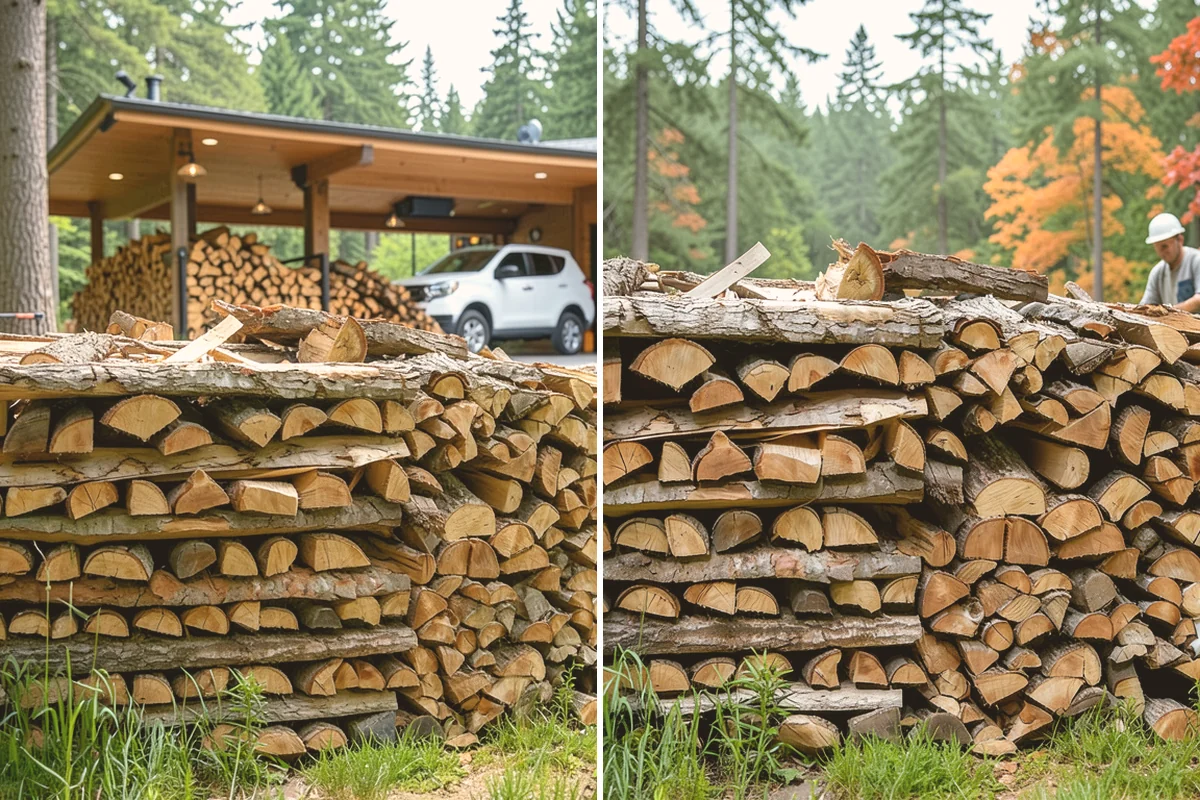 Fallen Tree Firewood in Fife, Pierce County, WA - We inspect the fallen tree and location
