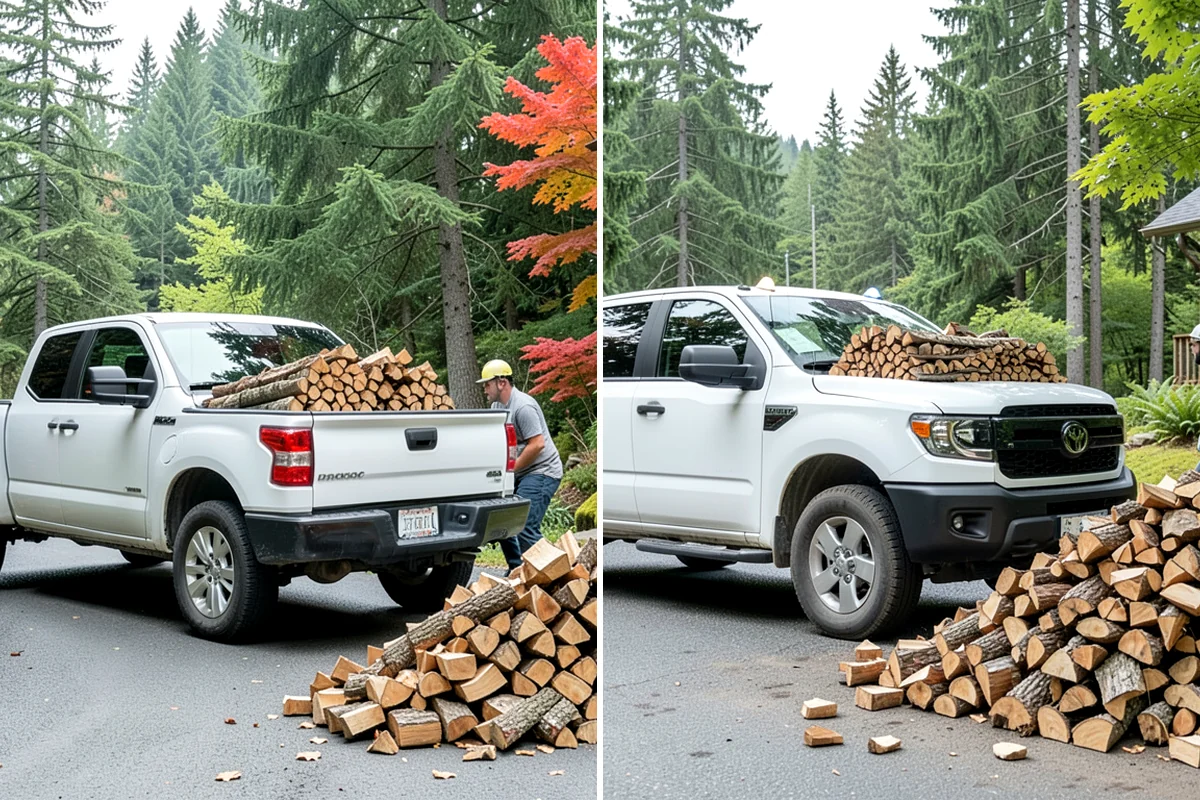 Fallen Tree Firewood in Gig Harbor, Pierce County, WA - We inspect the fallen tree and location