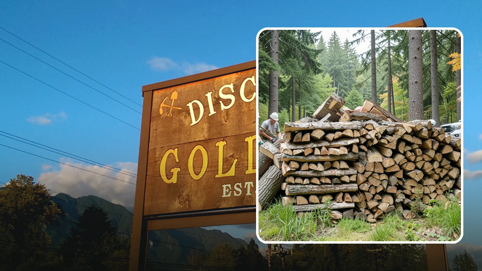 Fallen Tree Firewood in Gold Bar, Snohomish County, WA - We convert already-fallen trees on your property into split, seasoned-ready firewood.