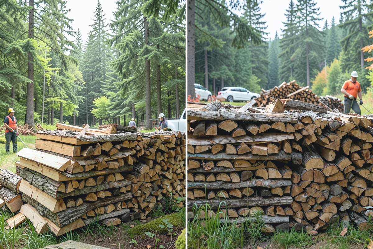 Fallen Tree Firewood in Granite Falls, Snohomish County, WA - We inspect the fallen tree and location