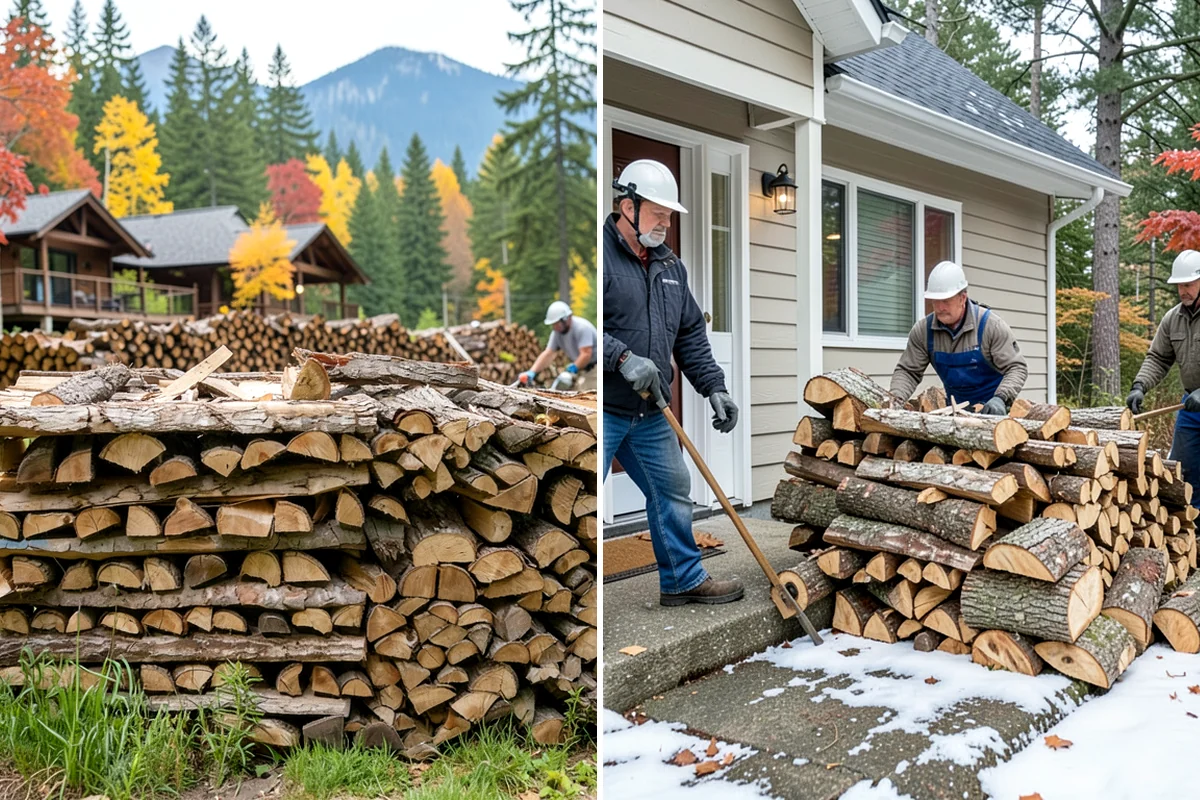 Fallen Tree Firewood in Kenmore, King County, WA - We inspect the fallen tree and location