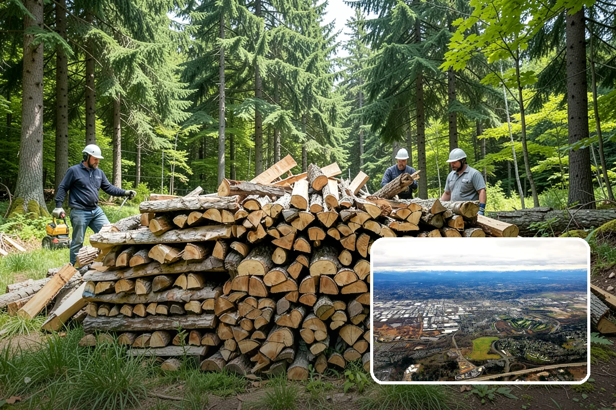 Fallen Tree Firewood in Kent, King County, WA - Puts fallen trees to practical use