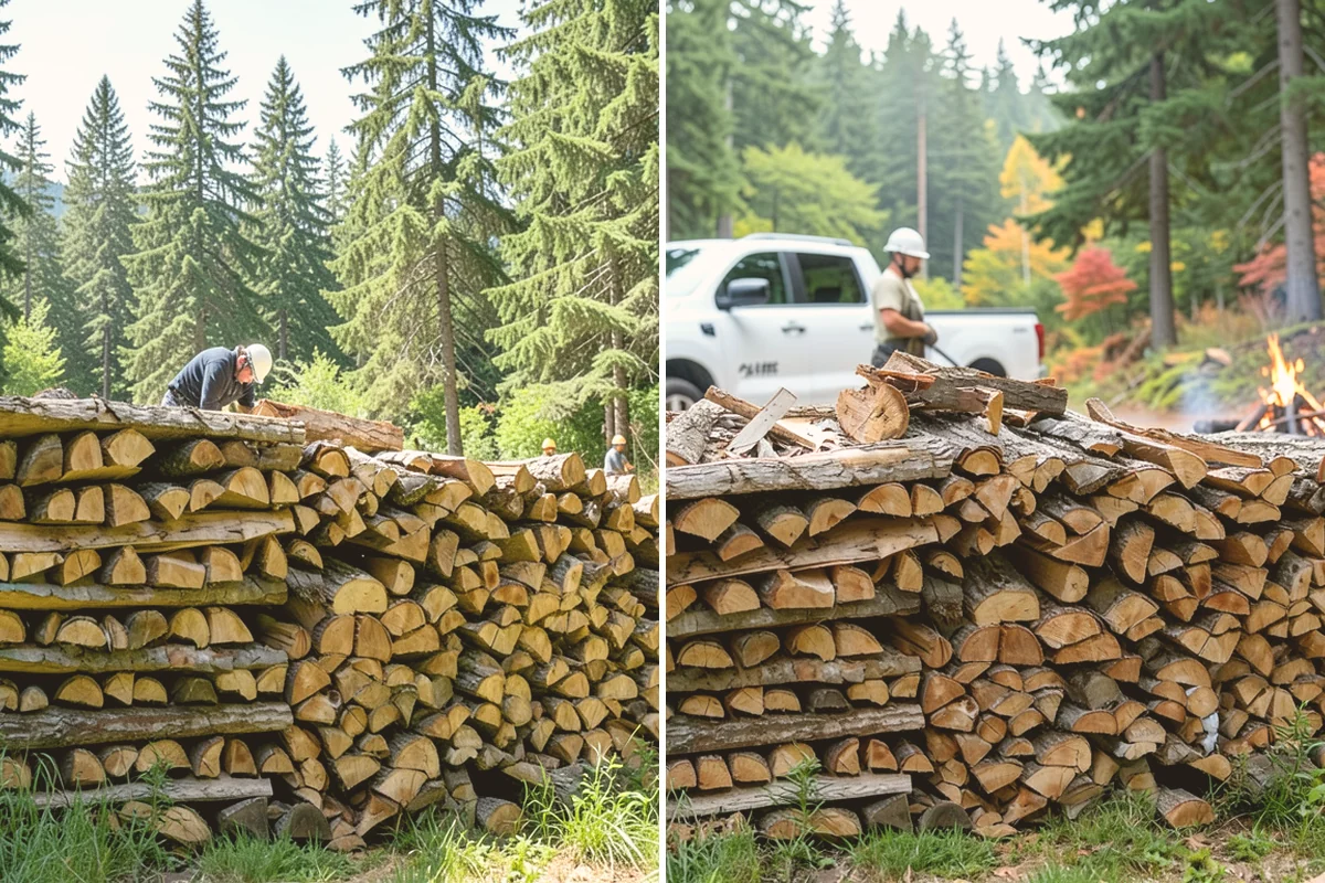Fallen Tree Firewood in Kent, King County, WA - We inspect the fallen tree and location