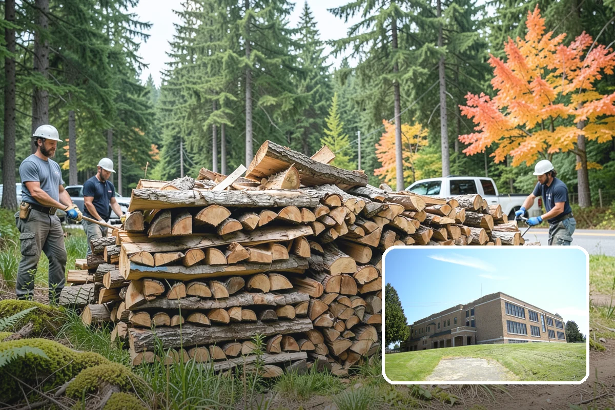 Fallen Tree Firewood in Maple Valley, King County, WA - Puts fallen trees to practical use