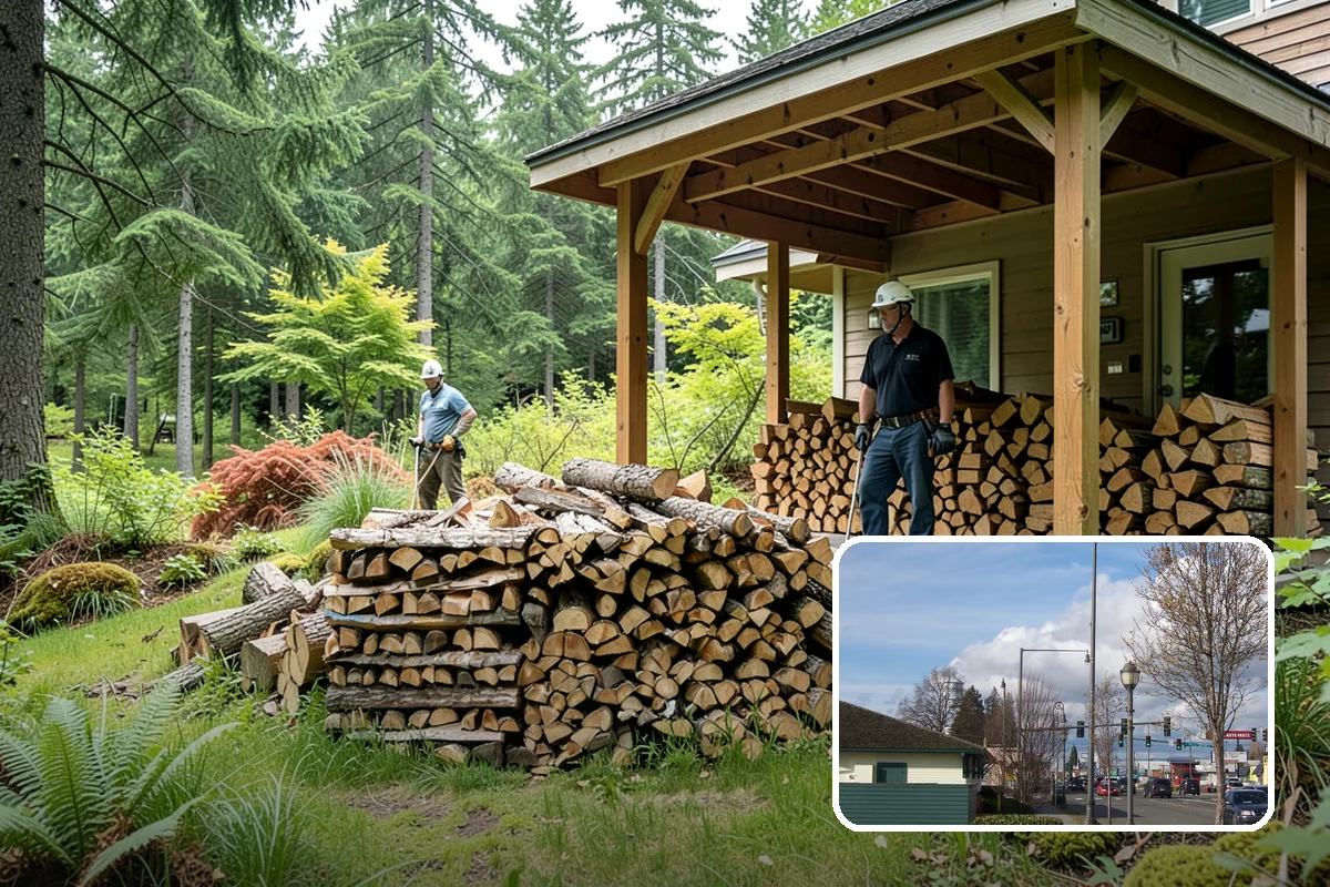 Fallen Tree Firewood in Marysville, Snohomish County, WA - Puts fallen trees to practical use