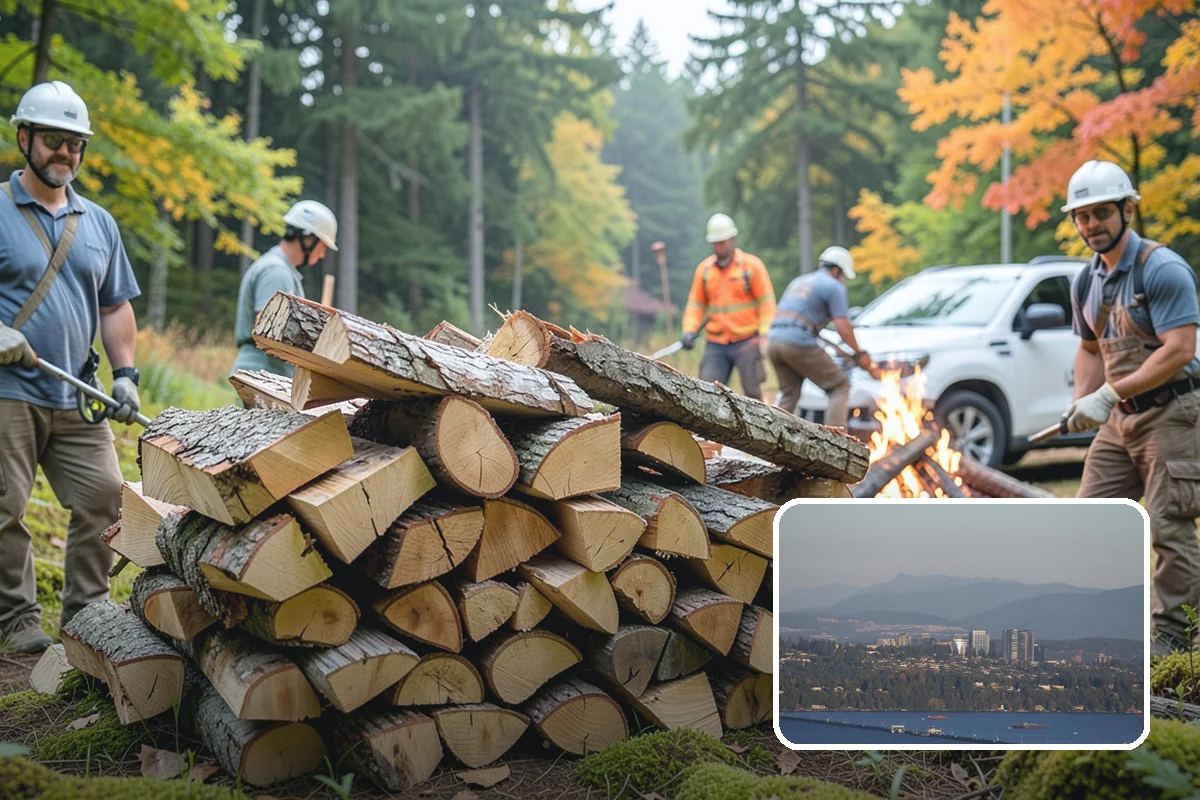 Fallen Tree Firewood in Medina, King County, WA - Puts fallen trees to practical use