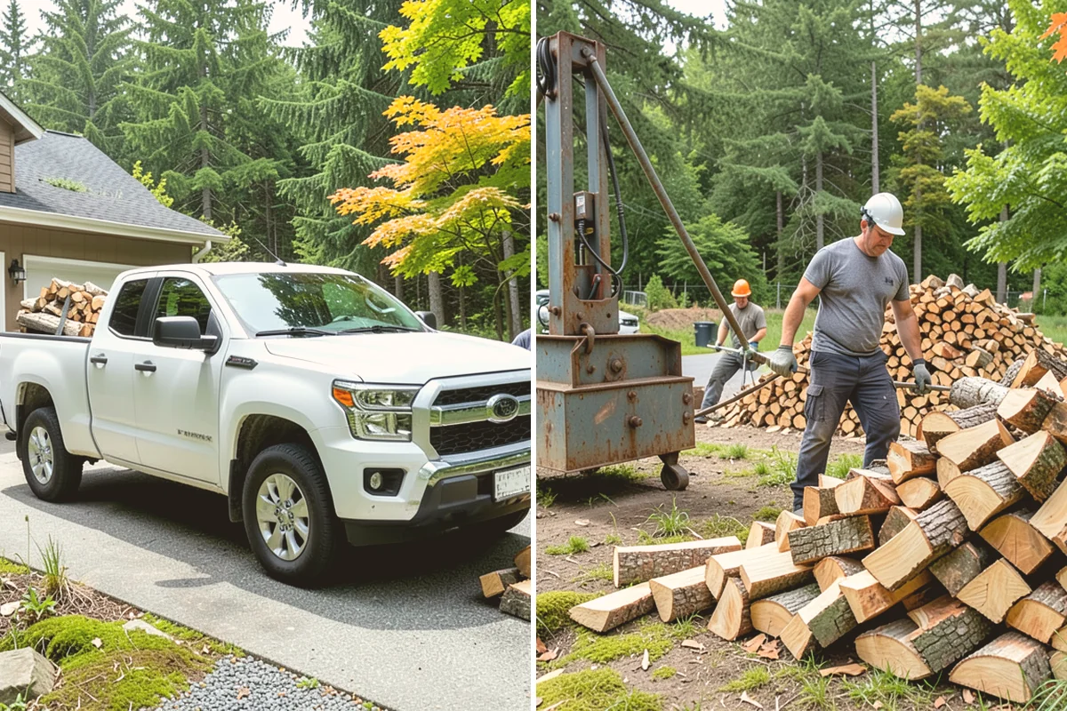 Fallen Tree Firewood in Milton, King County, WA - We inspect the fallen tree and location
