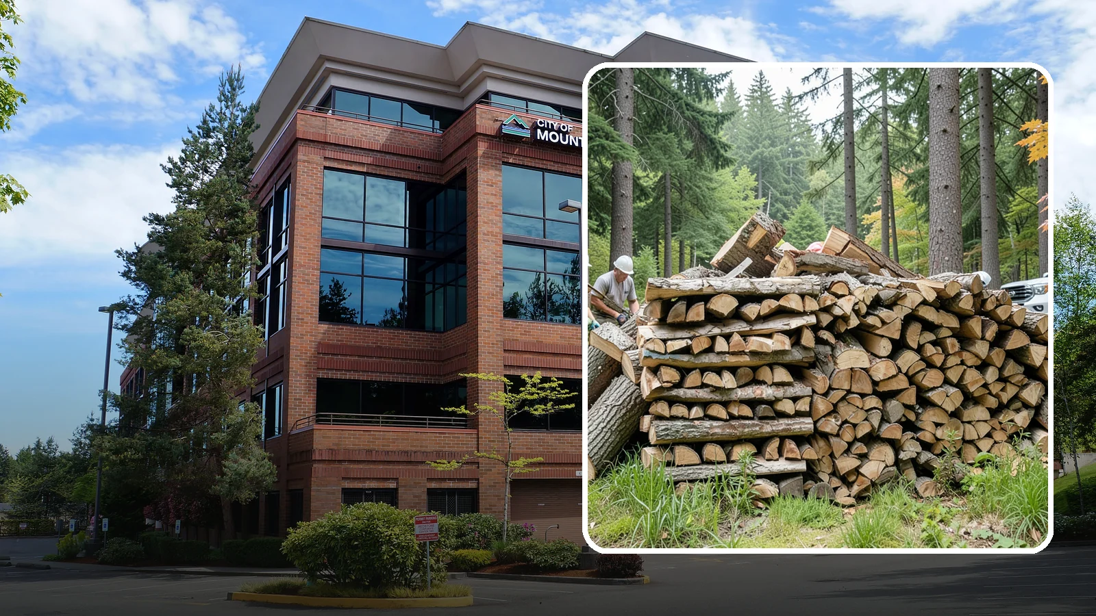 Fallen Tree Firewood in Mountlake Terrace, Snohomish County, WA - We convert already-fallen trees on your property into split, seasoned-ready firewood.