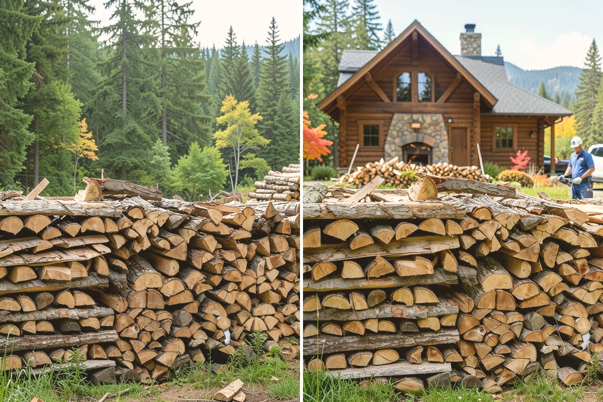 Fallen Tree Firewood in Orting, Pierce County, WA - We inspect the fallen tree and location