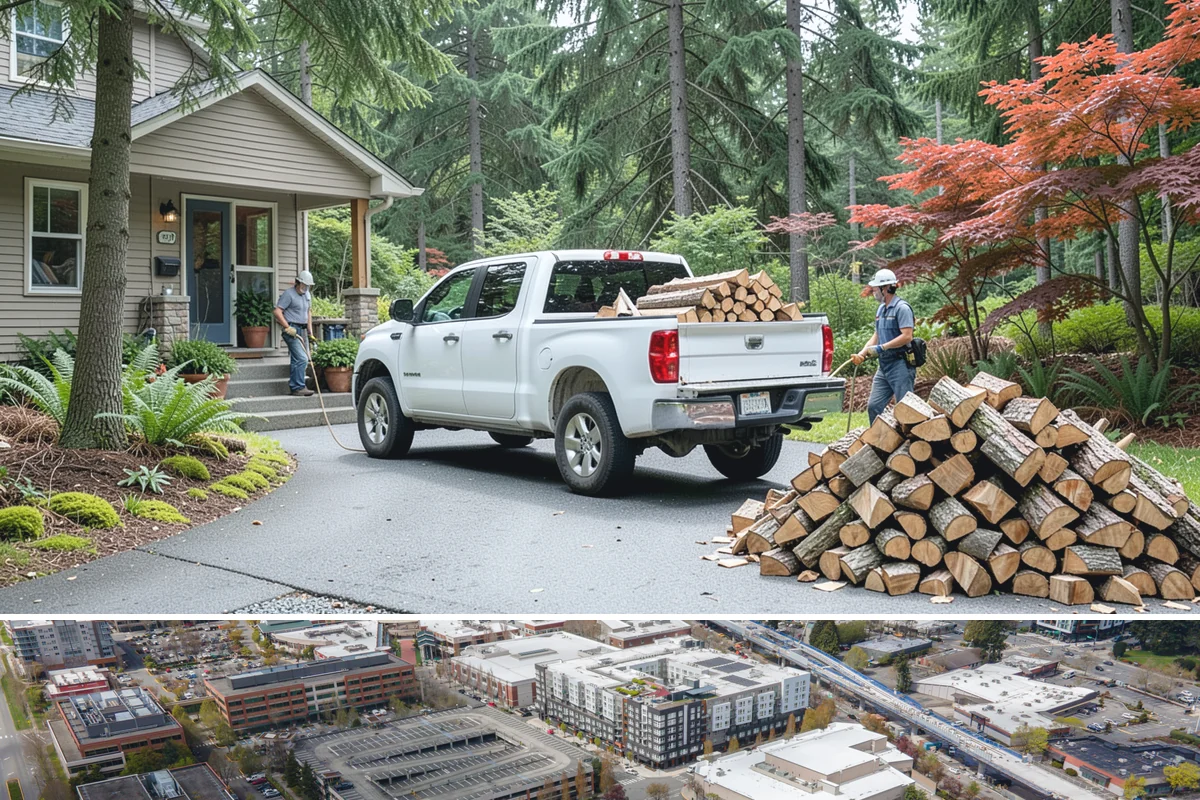 Fallen Tree Firewood in Redmond, King County, WA - Fallen trees are most common after wet, windy months, so processing before summer gives wood time to season.