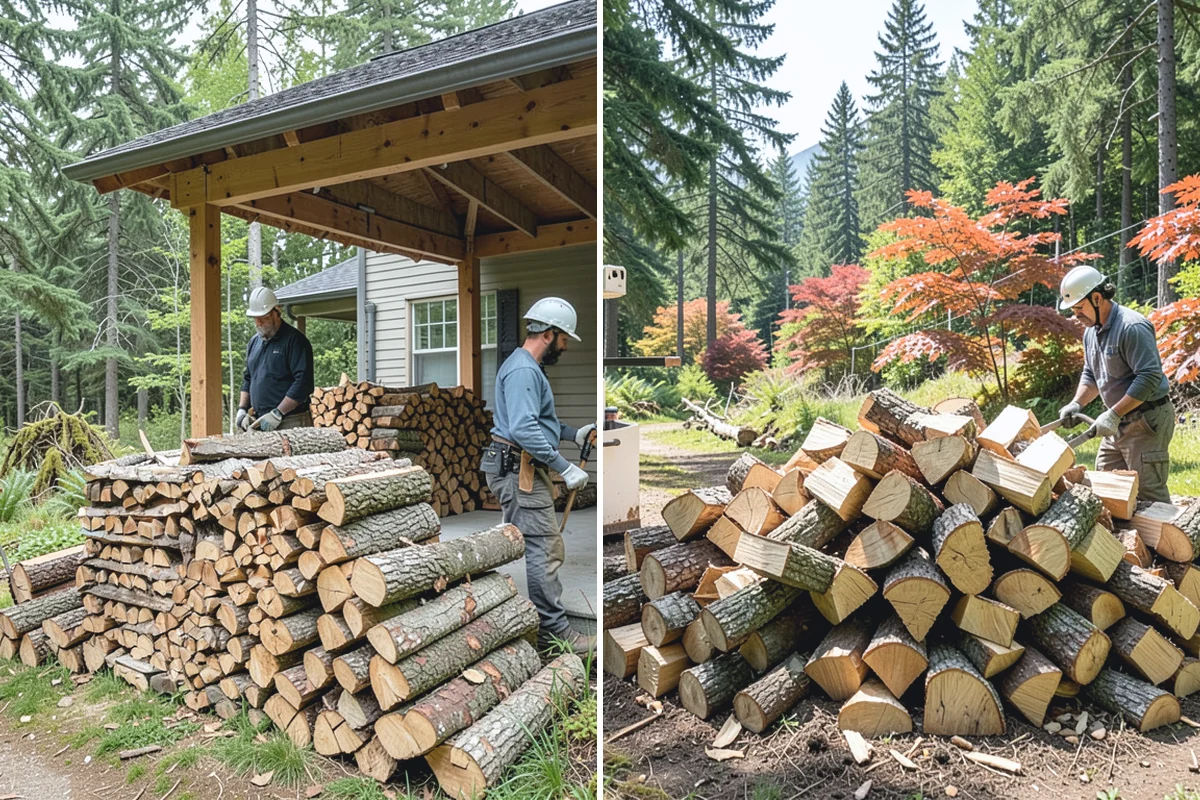 Fallen Tree Firewood in Renton, King County, WA - We inspect the fallen tree and location