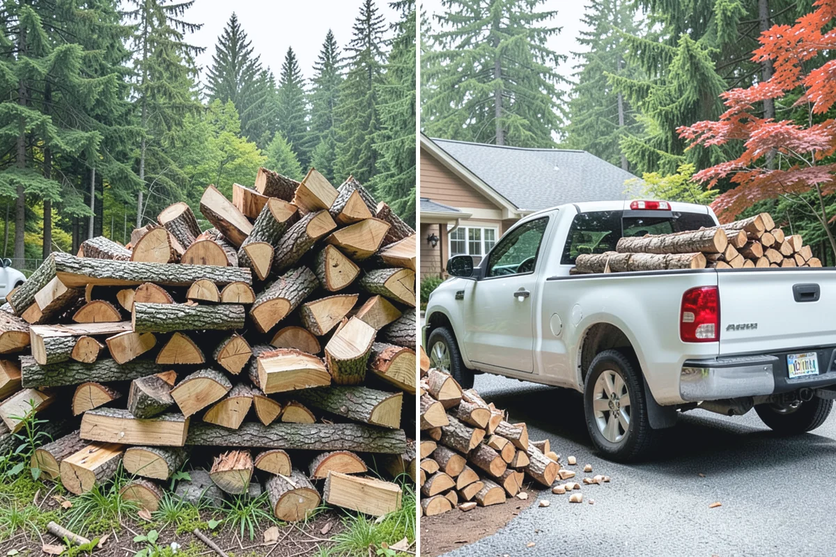 Fallen Tree Firewood in Roy, Pierce County, WA - We inspect the fallen tree and location