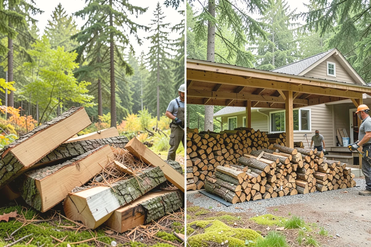Fallen Tree Firewood in Ruston, Pierce County, WA - We inspect the fallen tree and location