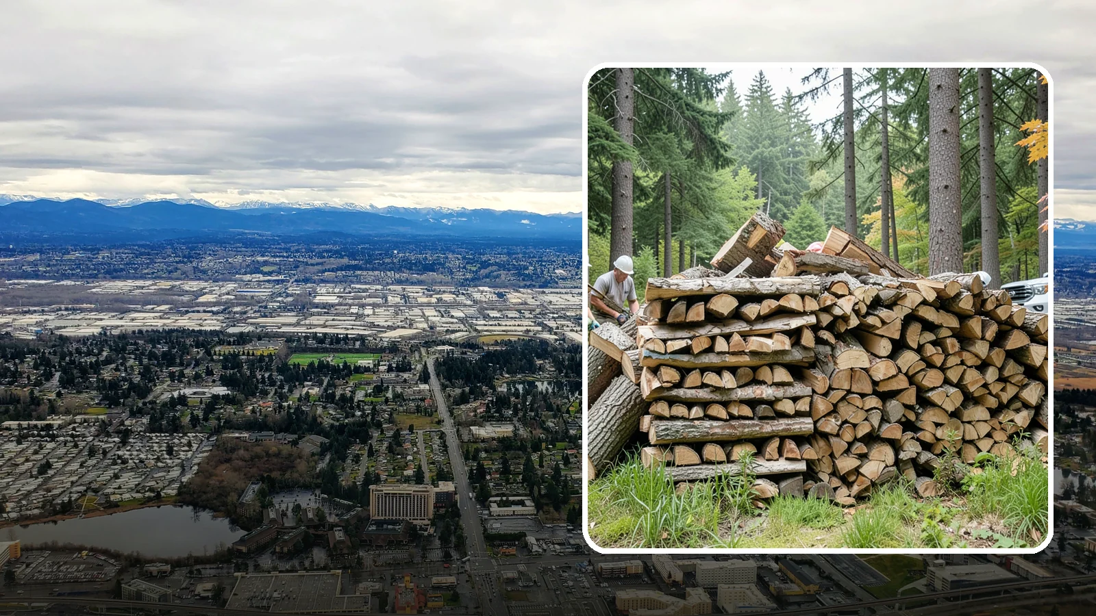 Fallen Tree Firewood in SeaTac, WA - We convert already-fallen trees on your property into split, seasoned-ready firewood.