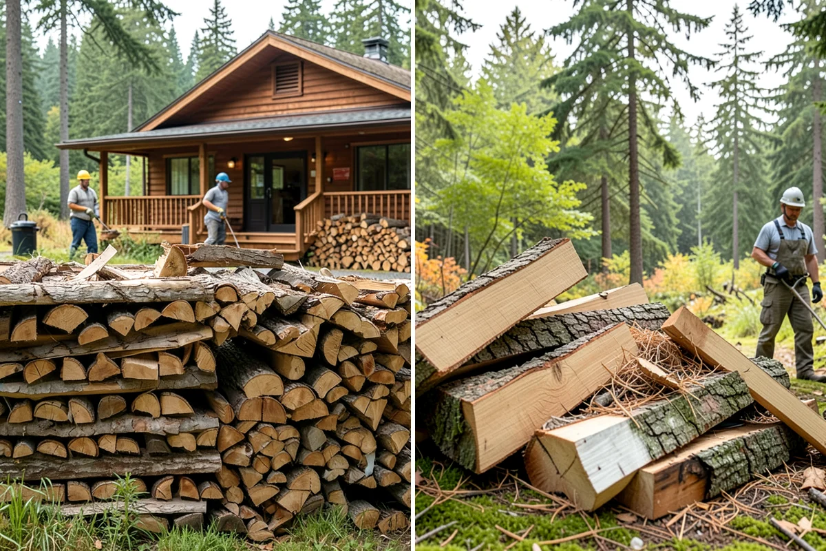 Fallen Tree Firewood in Snoqualmie, King County, WA - We inspect the fallen tree and location