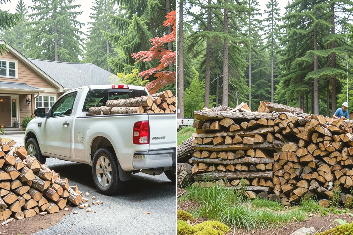 Fallen Tree Firewood in Tukwila, King County, WA - We inspect the fallen tree and location