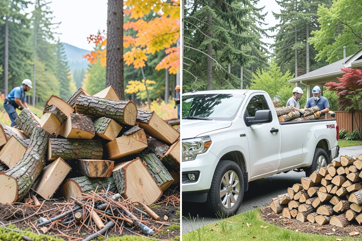 Fallen Tree Firewood in Woodinville, King County, WA - We inspect the fallen tree and location