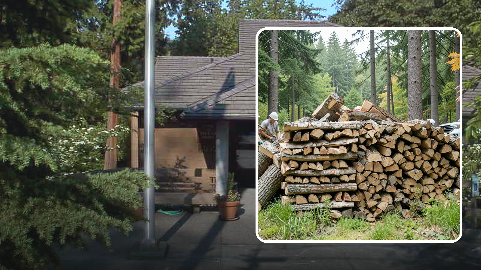 Fallen Tree Firewood in Yarrow Point, King County, WA - We convert already-fallen trees on your property into split, seasoned-ready firewood.