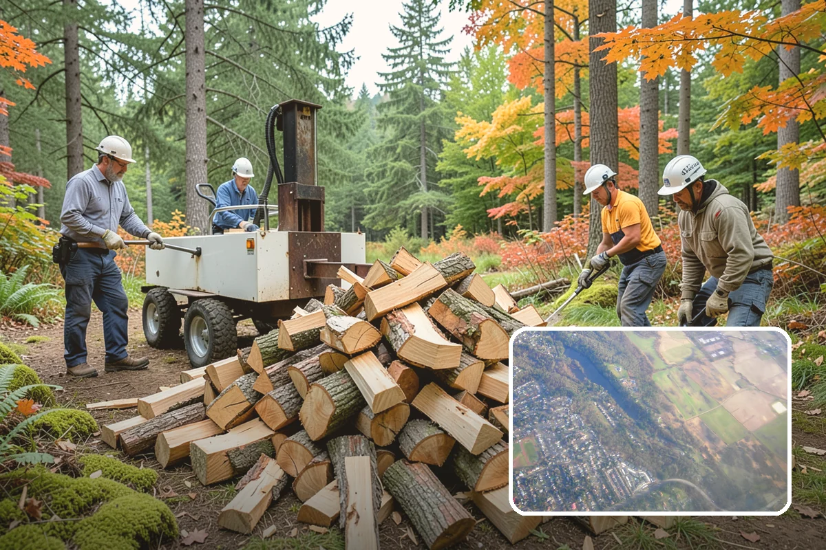 Fatwood in Algona, King County, WA - Resin content ignites quickly and burns hot