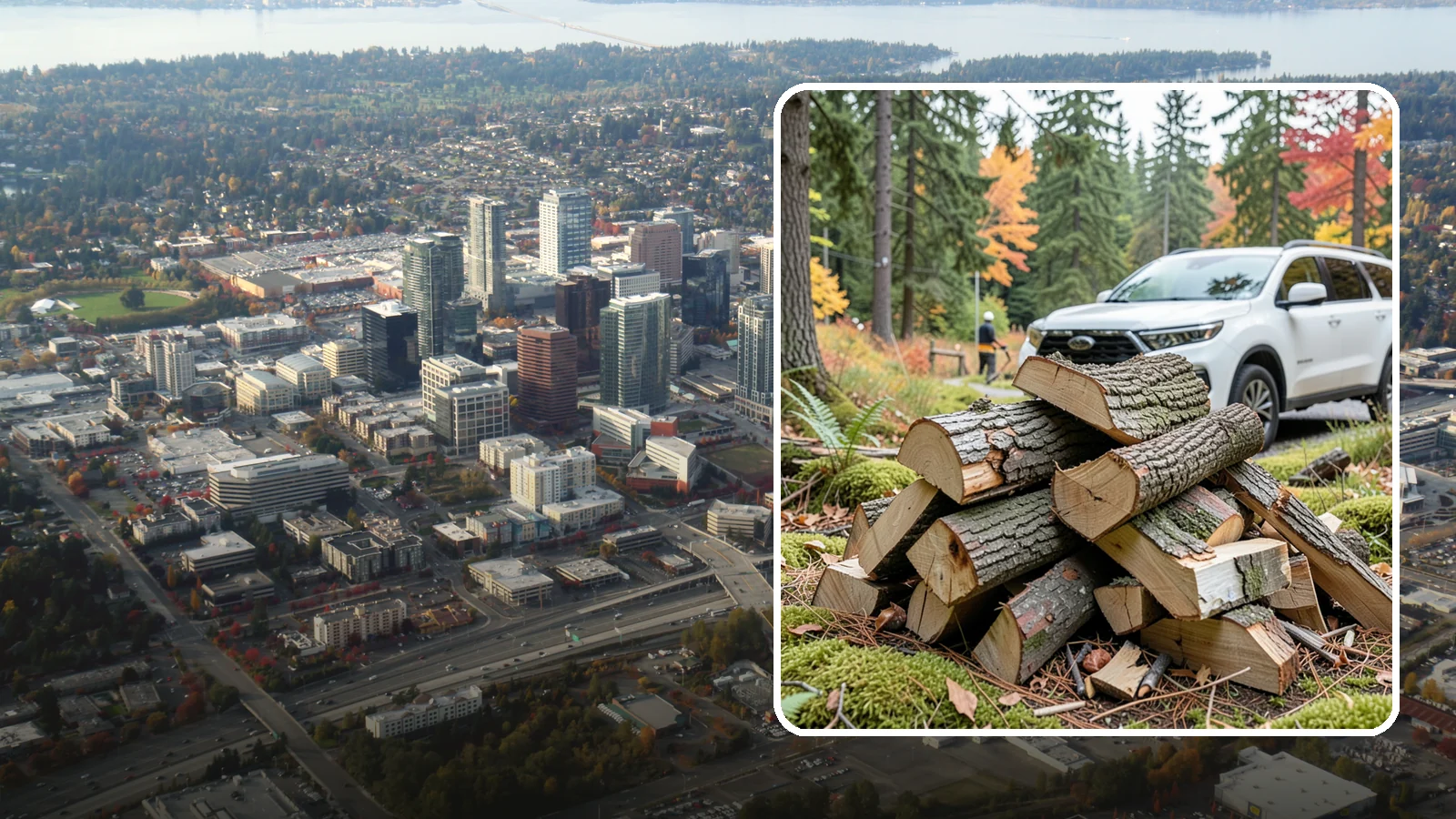 Fatwood in Bellevue, King County, WA - Resin-rich fatwood that ignites easily and burns hot to start fires even in soggy conditions.