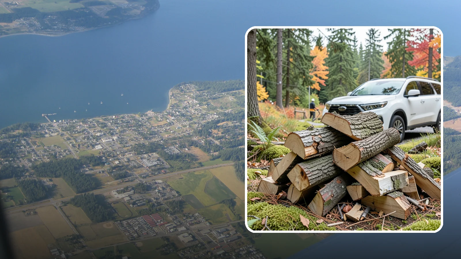 Fatwood in Coupeville, Island County, WA - Resin-rich fatwood that ignites easily and burns hot to start fires even in soggy conditions.