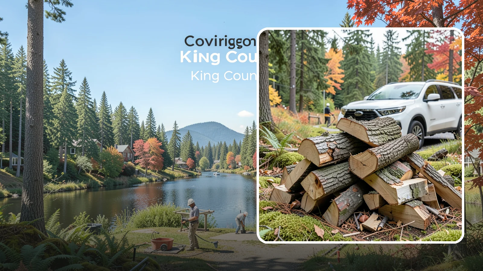 Fatwood in Covington, King County, WA - Resin-rich fatwood that ignites easily and burns hot to start fires even in soggy conditions.