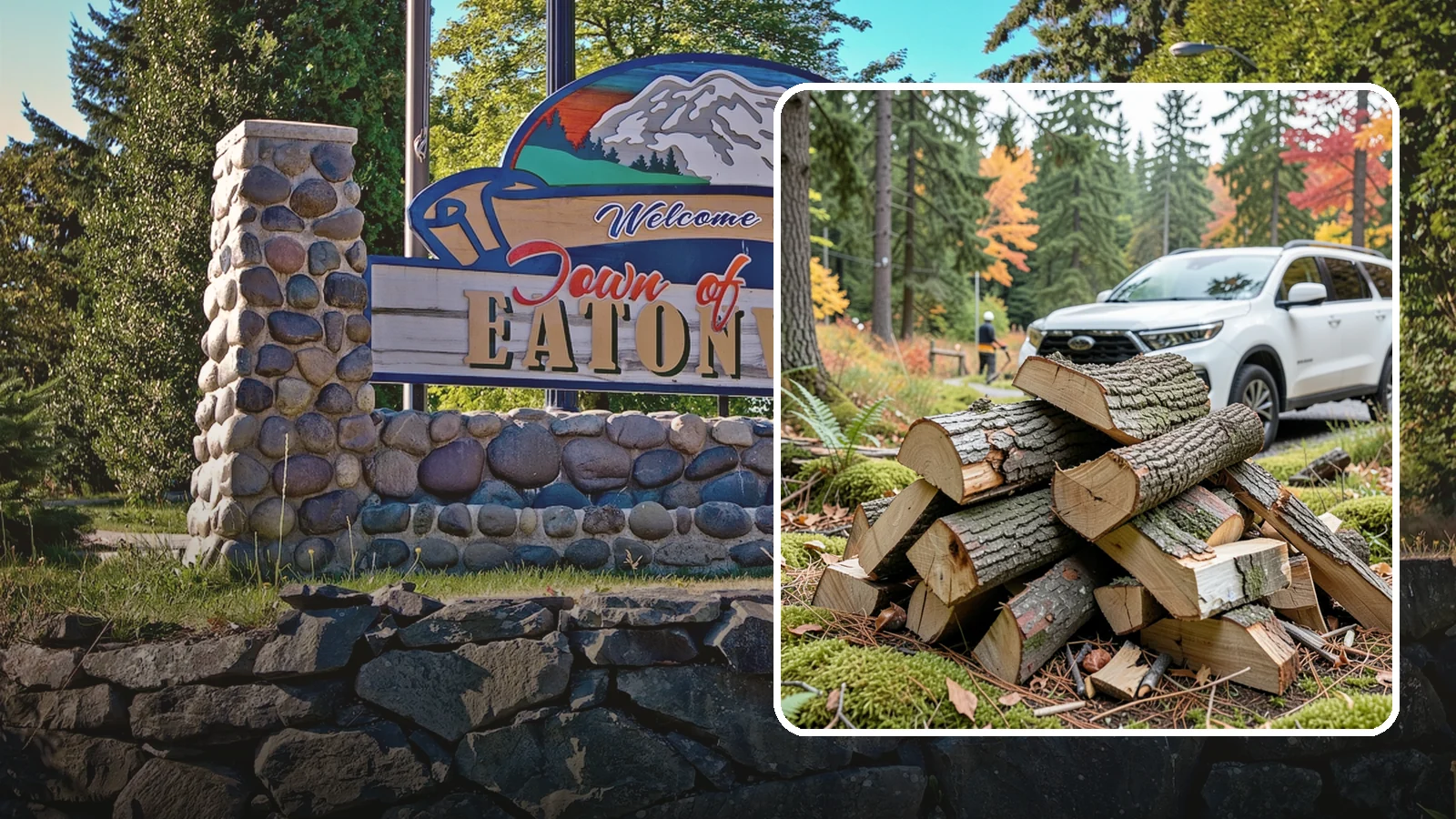 Fatwood in Eatonville, Pierce County, WA - Resin-rich fatwood that ignites easily and burns hot to start fires even in soggy conditions.